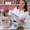 Robot de Bucătărie Mixer cu bol de 6.2 L - 2000W - Alb - Anyta Cooking