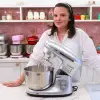 Robot de Bucătărie Mixer cu bol de 6.2 L - 1500W - Gri - Anyta Cooking