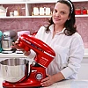 Robot de Bucătărie Mixer cu bol de 6.2 L - 2000W - Roșu - Anyta Cooking