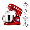 Robot de Bucătărie Mixer cu bol de 6.2 L - 2000W - Roșu - Anyta Cooking