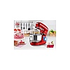 Robot de Bucătărie Mixer cu bol de 6.2 L - 2000W - Roșu - Anyta Cooking