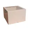 Cutie tort cu tavita si geam Alba - 26x26x12 cm - Anyta Cooking