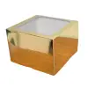 Cutie tort cu tavita si geam Aurie - 20x20x14 cm - Anyta Cooking