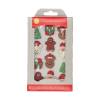 Set 12 Buc Decor comestibil din zahar - Christmas - Wilton