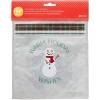 Set 20 Buc Pungi cadou transparent - Snowman - Wilton