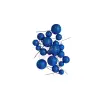 Set 20 sfere/bile de plastic pentru decor tort - Albastru Inchis Sclipicios - Anyta Cooking