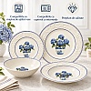 Set 24 de Farfurii de Masă, Model Vintage cu Hortensii Albastre &ndash; Anyta Cooking