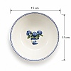 Set 24 de Farfurii de Masă, Model Vintage cu Hortensii Albastre &ndash; Anyta Cooking