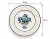 Set 24 de Farfurii de Masă, Model Vintage cu Hortensii Albastre &ndash; Anyta Cooking