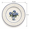 Set 24 de Farfurii de Masă, Model Vintage cu Hortensii Albastre &ndash; Anyta Cooking