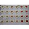 Set 240 buc decor din ciocolata alba - 3 modele difeite de Inimi romantice