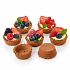Set 250 buc coji pentru minitarte-Rotunde CACAO - &Oslash; 44mm - Anyta Cooking