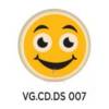 Set 288 buc decor din ciocolata - Emoticon Fata Zambitoare - 43x43 mm 
