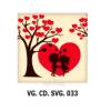  Set 288 buc decor din ciocolata - Patrat alb cuplu indragostit - 40x40 mm 
