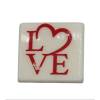 Set 288 buc decor din ciocolata - Patrat LOVE  - 40 mm