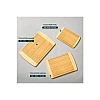 Set 3 Tocătoare din Bambus - 3 Dimensiuni - Reversibile, cu Canal pentru Suc