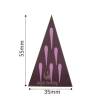 Set 384 buc decor din ciocolata - Triunghi cu picaturi Roz