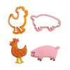 Set 4 buc Decupatoare din plastic - ANIMALE FERMA- Decora