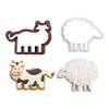 Set 4 buc Decupatoare din plastic - ANIMALE FERMA- Decora