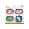 Set 4 buc Decupatoare din plastic -MINI- 7,5 x 2,2 h cm - Decora