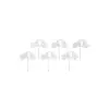Set 6 buc Topper tort cifra 1 - SILVER CAR - Partydeco