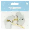 Set 6 buc Topper tort cifra 1 - SILVER CAR - Partydeco