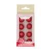 Set 8 buc Bilute din Ciocolata culoarea ROZ INCHIS - DARK PINK - Ø 2cm - FunCakes