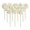Set decor comestibil - &bdquo;Bezea alba cu contur&rdquo; 14 buc - Anyta Cooking