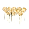 Set decor comestibil - "Bezea Crem cu contur" - 12 buc - Anyta Cooking