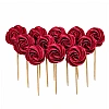 Set decor comestibil - "Bezea Rosu cireasa" - 12 buc - Anyta Cooking