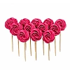 Set decor comestibil - "Bezea Roz zmeura" - 12 buc - Anyta Cooking