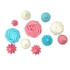 Set decor comestibil - &bdquo;Mini-bezele asortate roz si albastru&rdquo; - 11 buc - Anyta Cooking