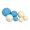 Sfere comestibile alb-albastru &ndash; set 7 buc pentru decorarea deserturilor &ndash; Anyta Cooking