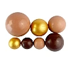 Sfere comestibile BEJ, MARO si AURIU - set 7 buc pentru decorarea deserturilor &ndash; Anyta Cooking