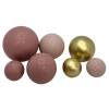Sfere comestibile maro deschis, nude și aurii &ndash; set pentru decorarea deserturilor &ndash; Anyta Cooking