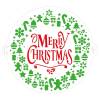 Decora 9270979 Stencil Merry Christmas Tree & Stars Plastica