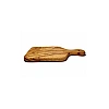 Tocător din Lemn de Măslin cu M&acirc;ner - Platou de Servire Mediteranean - 32 x 16 x 2 cm