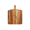 Tocător din Lemn de Salc&acirc;m cu M&acirc;ner - Platou de Servire Rustic - 44 x 33 cm