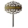 Topper tort MDF La Multi Ani - Negru cu scris AURIU