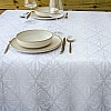 Față de masă antipete Baroc Alb, 240 x 150 cm, poliester impermeabil &ndash; Anyta Cooking