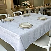 Față de masă antipete Baroc Alb, 240 x 150 cm, poliester impermeabil &ndash; Anyta Cooking