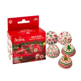 Set 100 buc Forma de Copt Briose - Bob Bon Xmas - 27 X 17 MM - Decora