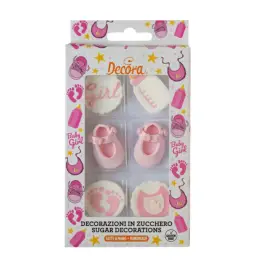 Set decoratiuni din zahar - „E fetita!” - Decora