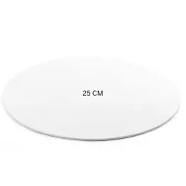 Disc Tort - ALB - Ø 25CM - cu 3 mm grosime - Decora