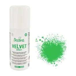 Spray alimentar cu efect de catifea/velvet - 100ml - VERDE - Decora