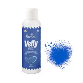 Spray alimentar cu efect de catifea/velvet - 100ml - ALBASTRU - Decora