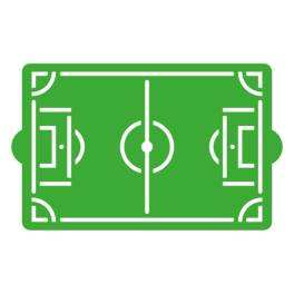 Șablon tort-Teren de fotbal-30 x 20cm-Decora
