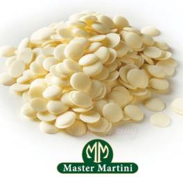 Banuti de Ciocoalta Alba 38% -1 kg - Master Martini Ariba