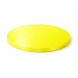 Disc / Cake drum tort rotund Extra Tare 1,2 cm grosime - GALBEN - Ø 20 cm - Anyta Cooking