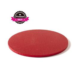 Cake Drum-Roșu-Ø 36 cu 1.2 cm grosime-Decora